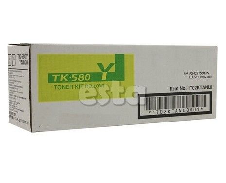 TK580 Kyocera Toner Cartridges FS - C5150DN 4- Paket Hitam / Cyan / Magenta / Kuning