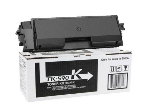 OEM Kyocera Toner Cartridges TK - 590 Toner Kit Hitam 1T02CKVNL0 - 7000 halaman