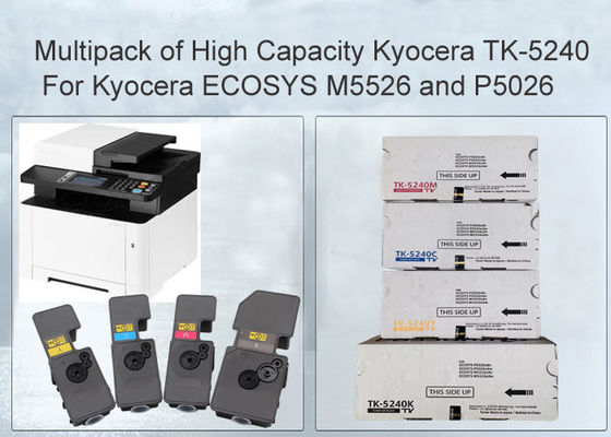 Kompatibel Kyocera ECOSYS P5026cdn TK-5240 Kartrid Toner Hitam dan Warna 4 Paket
