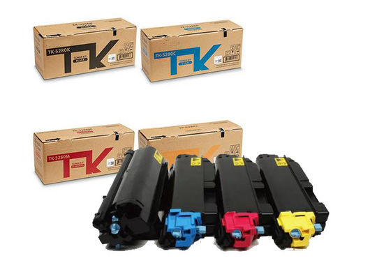 Kyocera TK-5280 Asli Hitam dan Warna Toner Cartridge 4 Paket untuk Printer Ecosys M6635cidn