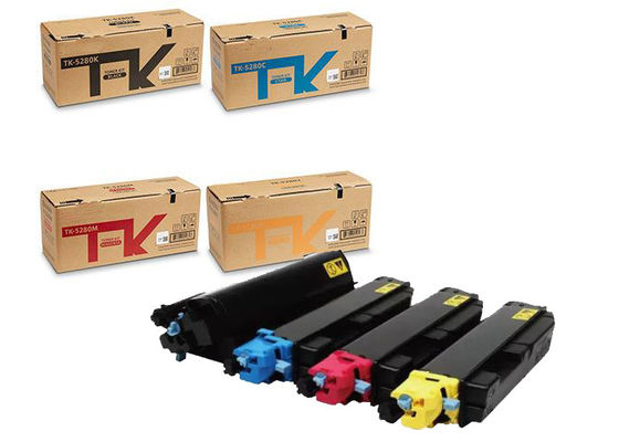 Kyocera TK-5280 Asli Hitam dan Warna Toner Cartridge 4 Paket untuk Printer Ecosys M6635cidn