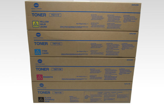 Warna Toner Konica Minolta BH - C654 / C754 TN711 Hitam / Sian / Magenta / Kuning