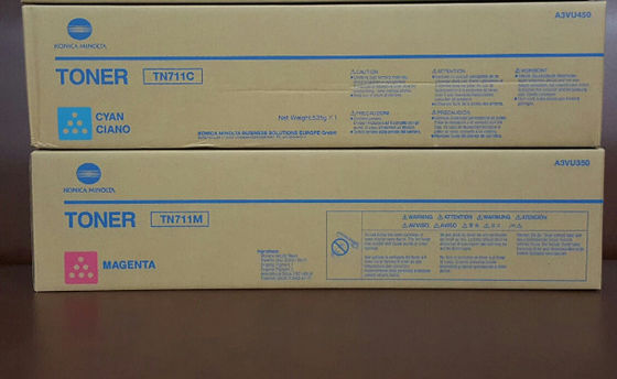 TN711K Konica Minolta Toner Cartridge Hitam 47.2K untuk BizHub C654, C754, Pro C754